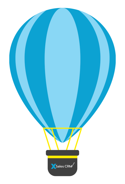 xSales Heißluftballon Blau