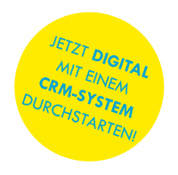 CRM-BUTTON Button Jetzt Digital durchstarten Gelb
