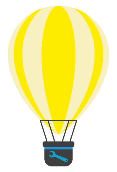 xSales Heißluftballon Gelb